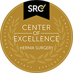 SRC Center of Excellence Hernia Surgery badge
